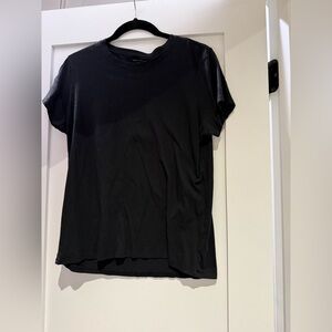 Elegant Black Short Sleeve Tee